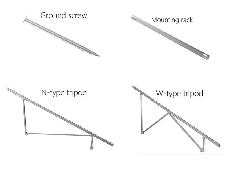 Solar Panel Aluminum Ground Mounting Racking System