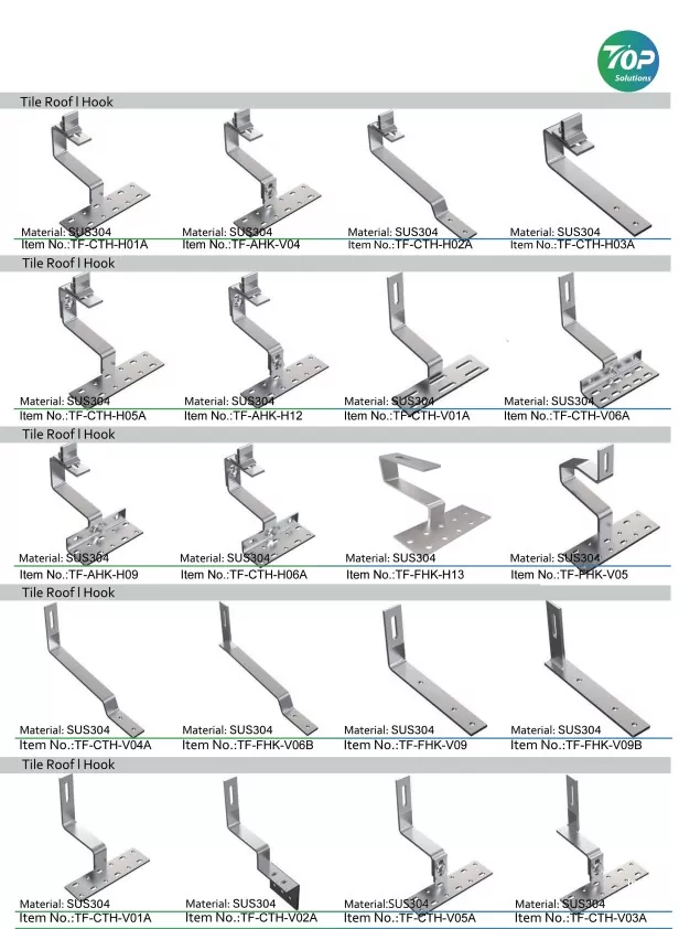 Tile Roof Hook Mounting System